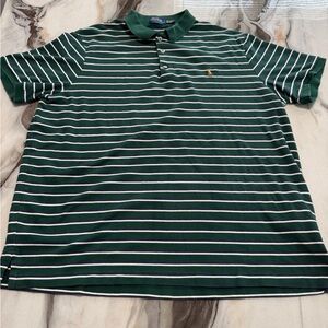 Ralph Lauren Forest Green Striped Polo